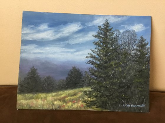 MOUNTAIN MELODY - oil 9X12 canvas