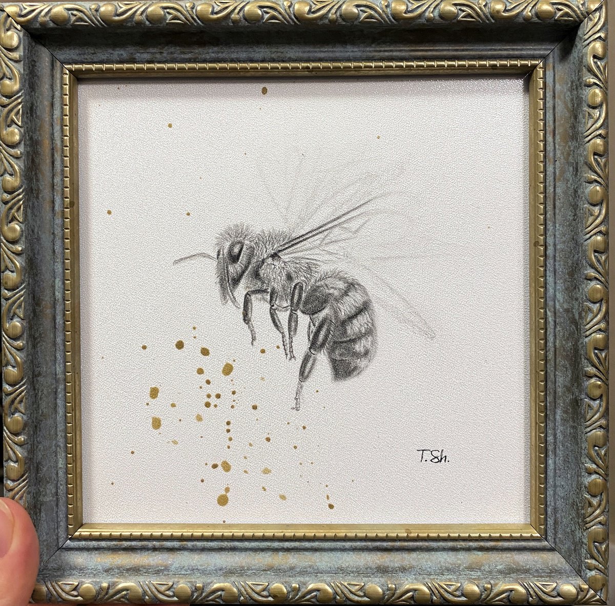 Bee and honey by Tina Shyfruk