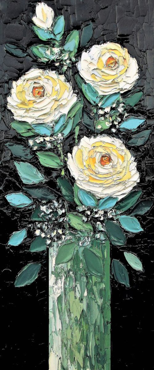 My white roses by Paige Castile