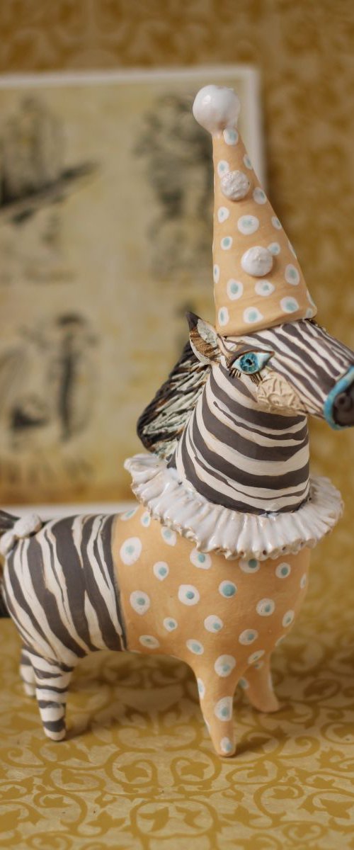 Circus Zebra. by Elya Yalonetski by Elya Yalonetski