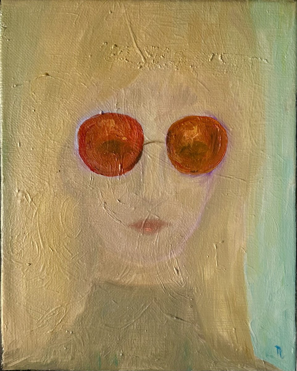 the orange glasses by Polumna Lee