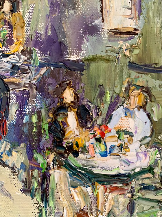 At the café