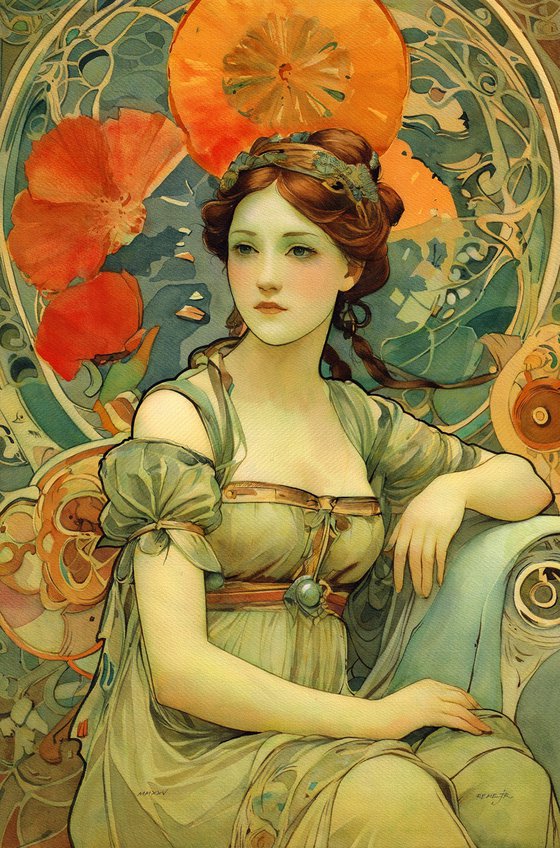 Art Nouveau Girl