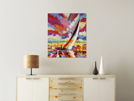 Seascape With Yacht