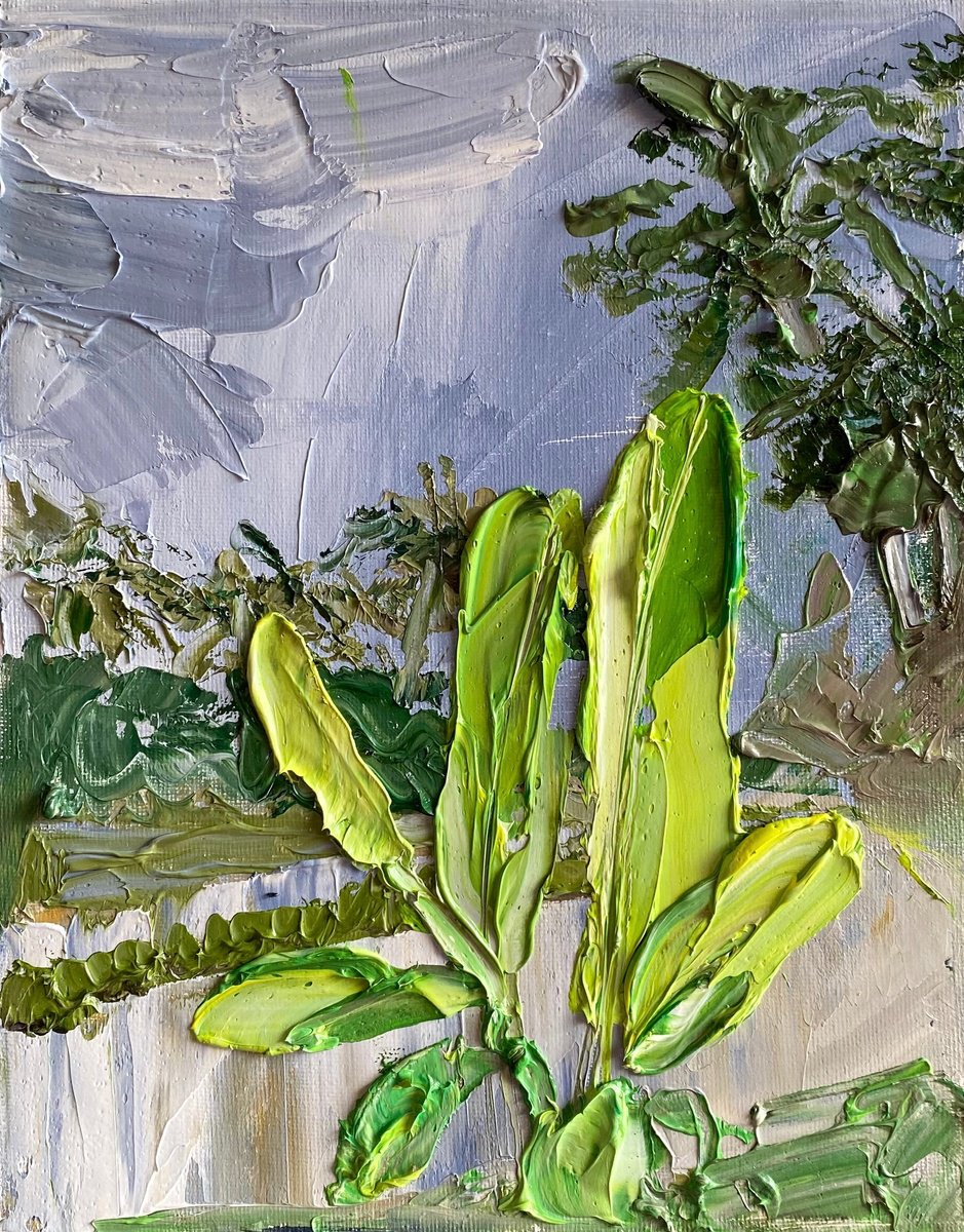 Tropical Leaves By Mily Art, 8 X 10, Artwork For Sale On Artfinder