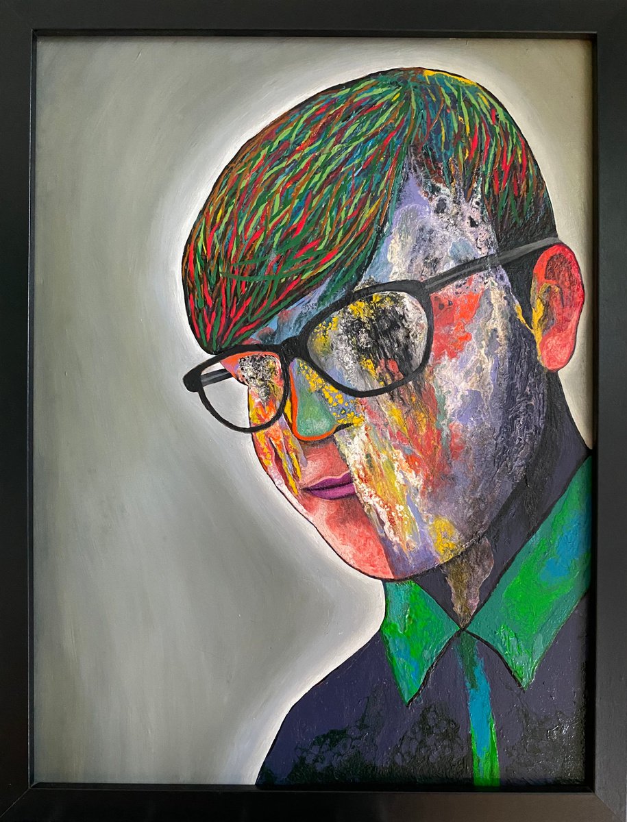 Surrealistic Landscape Painting By Stefano Pallara, 17 X 21", Doubt Is Uncomfortable, Certainty Is Absurd N.2, Original Artwork