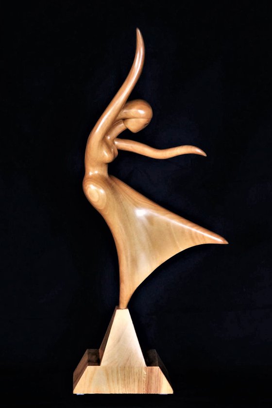 Woman Wood Sculpture DANCER