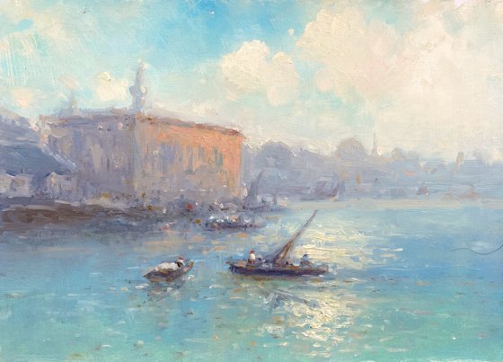 Venice, Original oil Painting, Handmade artwork, Signed, One of a Kind