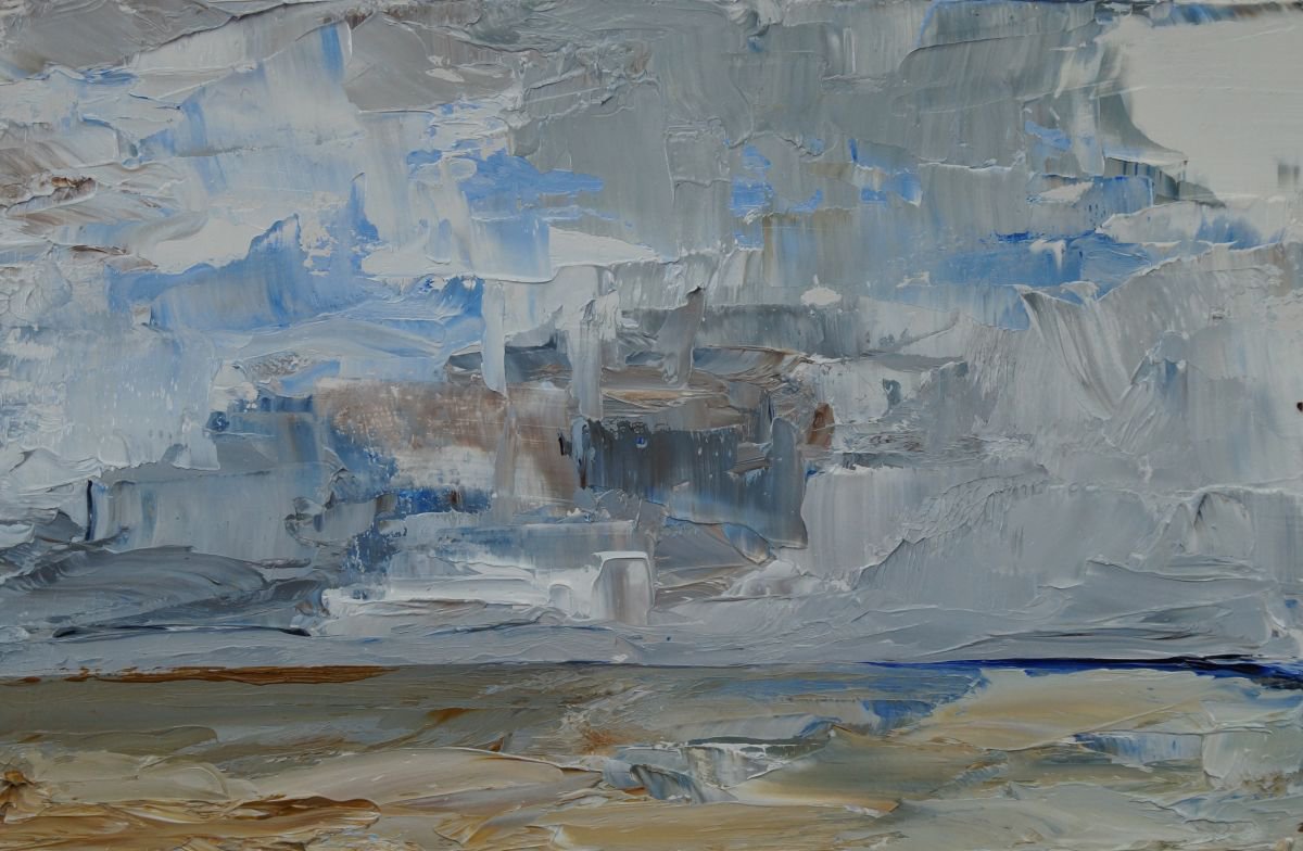 Sea and Sky at Whitstable by Ann Palmer