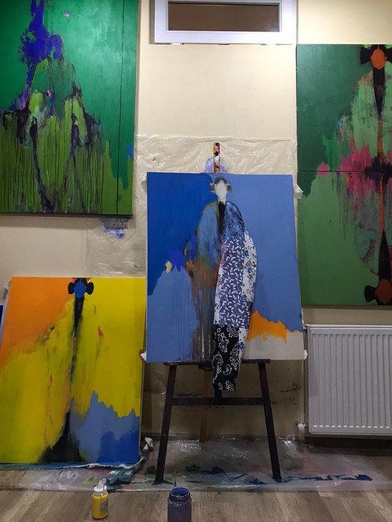 Green Figurative Abstract