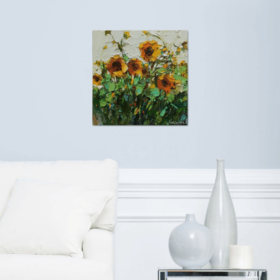 Sunflowers  Original Impasto Oil painting