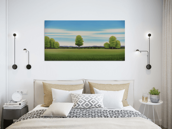 Countryside Trees - Blue Sky