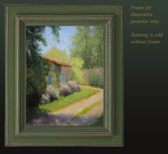 Old Stone French house in late Spring