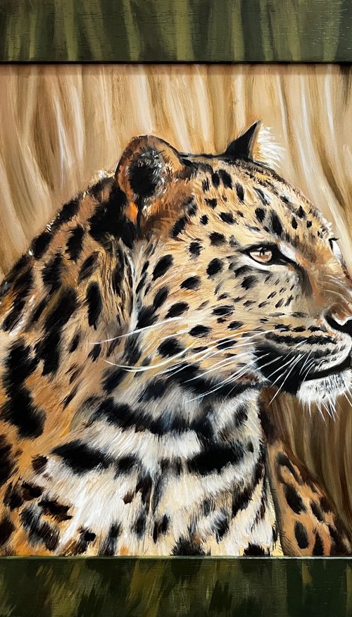 The Silent Watcher: Amur Leopard by Angelo Di Carlo