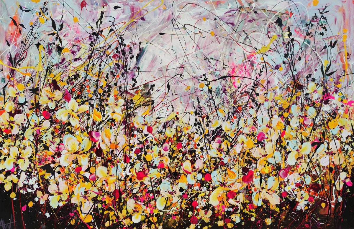 Blooming Wildly By Angie Wright, 67 X 43, Artwork For Sale On Artfinder