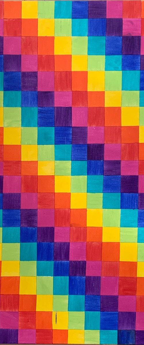 Spectrum 400 - large abstract canvas by Nicholas Randall