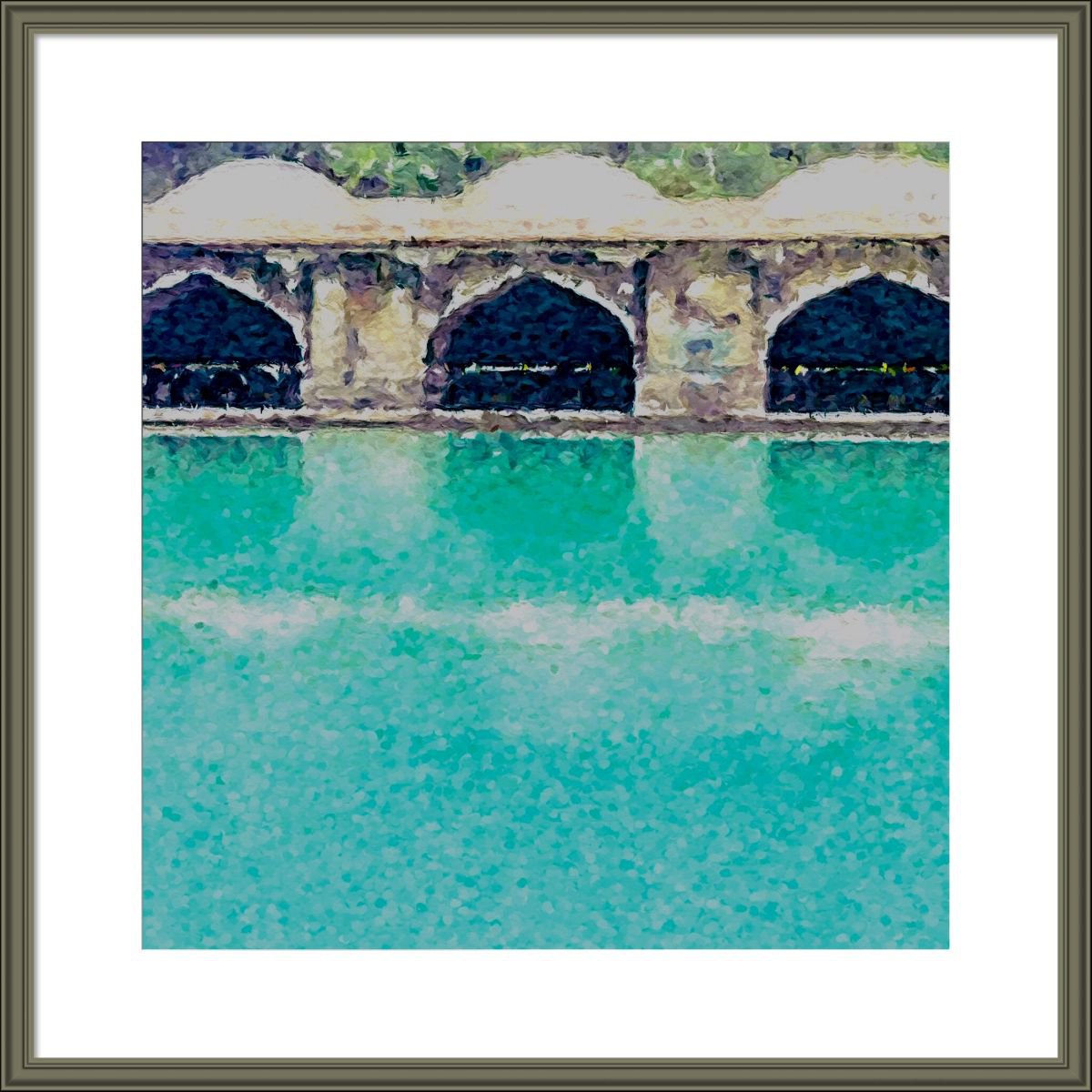 Abstract Print By Shabs Beigh, 20 X 20", Verinag, Original Artwork