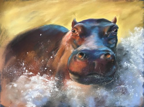 Hippo bath by Ksenia Lutsenko