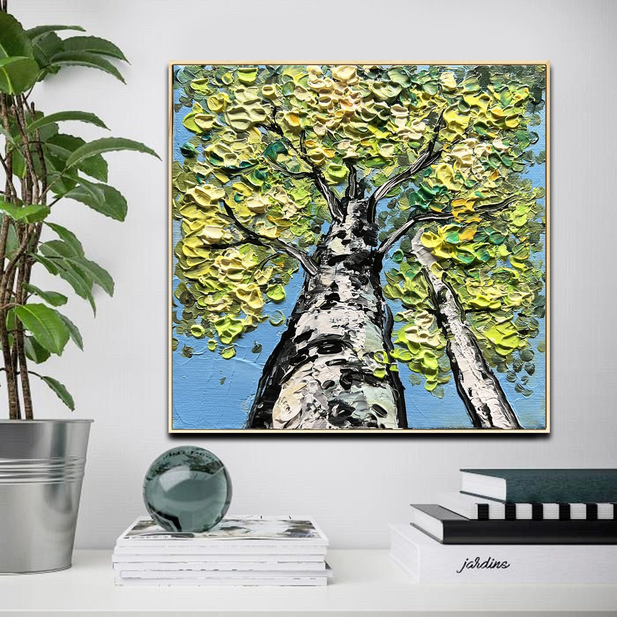  Green Awakening By Lana Guise, 9 X 9, Artwork For Sale On Artfinder