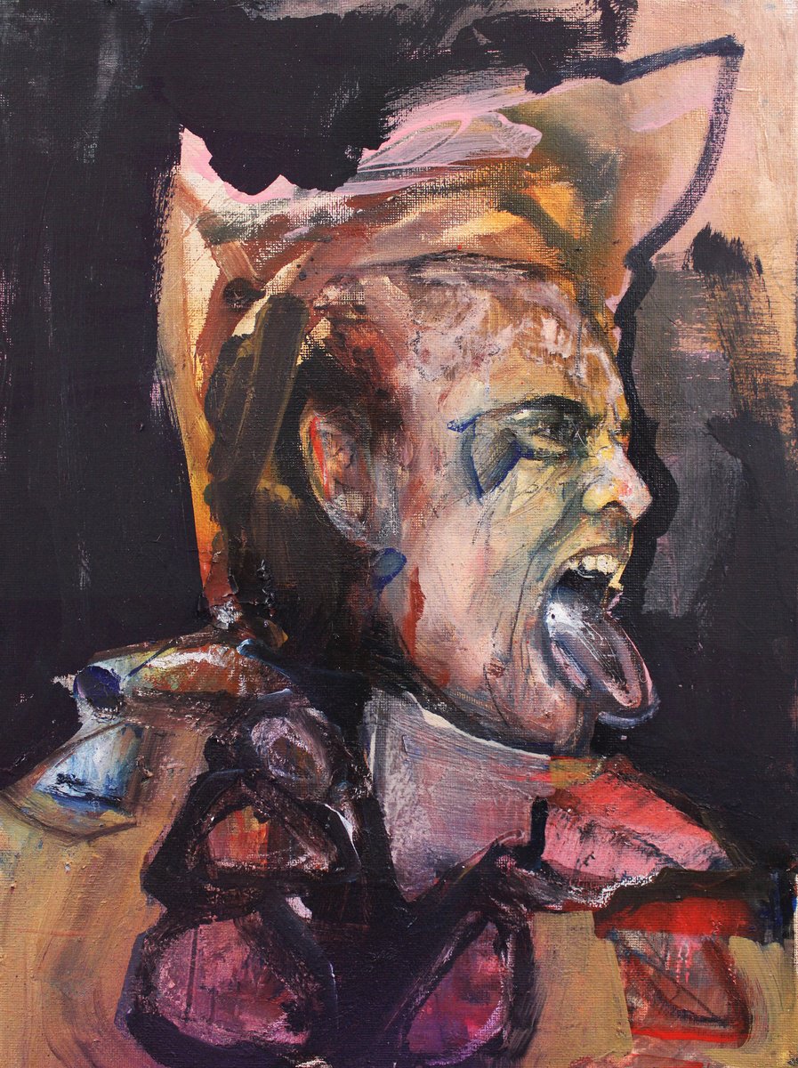 Expressive Oil Painting , Agreement By Milos Hronec, 12 X 16, Artwork For Sale On Artfinder