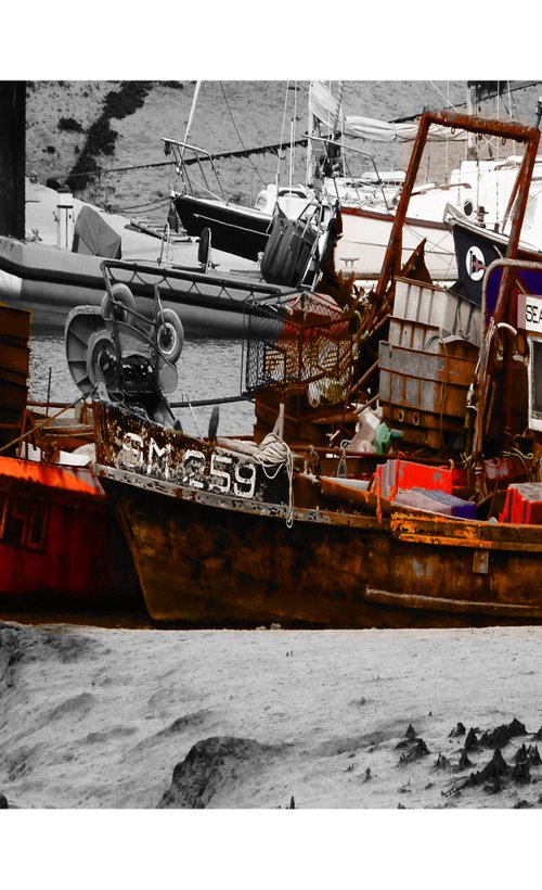 Red Bow on the Fishing Fleet by Christopher West