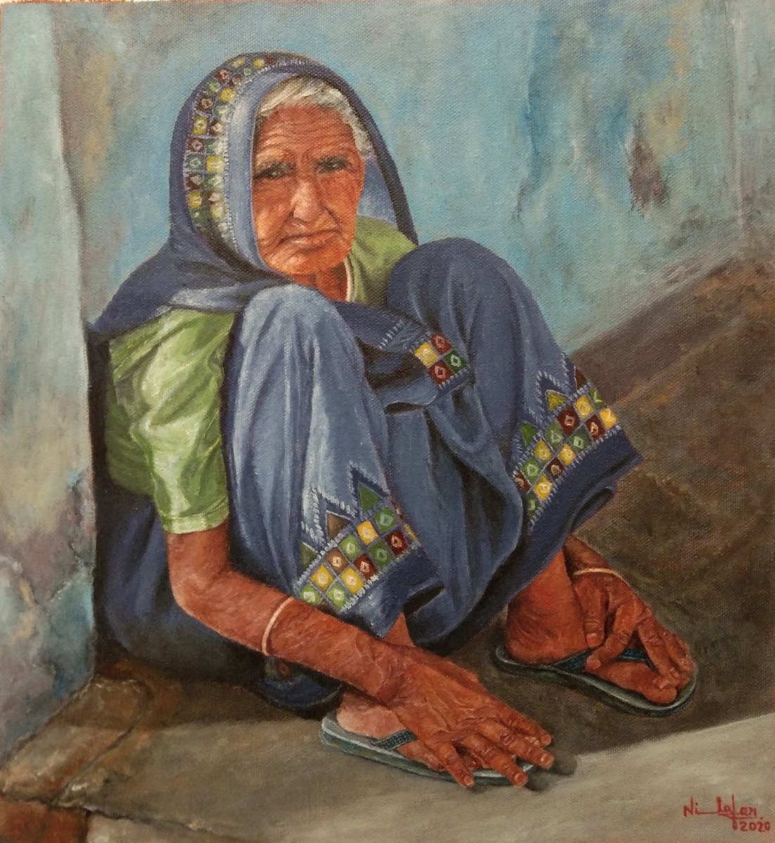Grandma in a Sunny Day by Nilofar Ansari