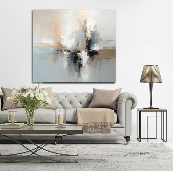 Pastel Urban Mirage with Gold and Bronze