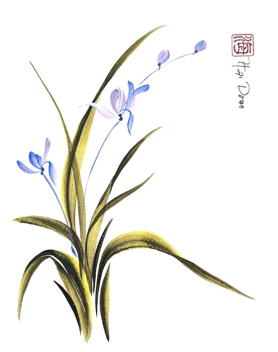 Whispering Blue Orchid
