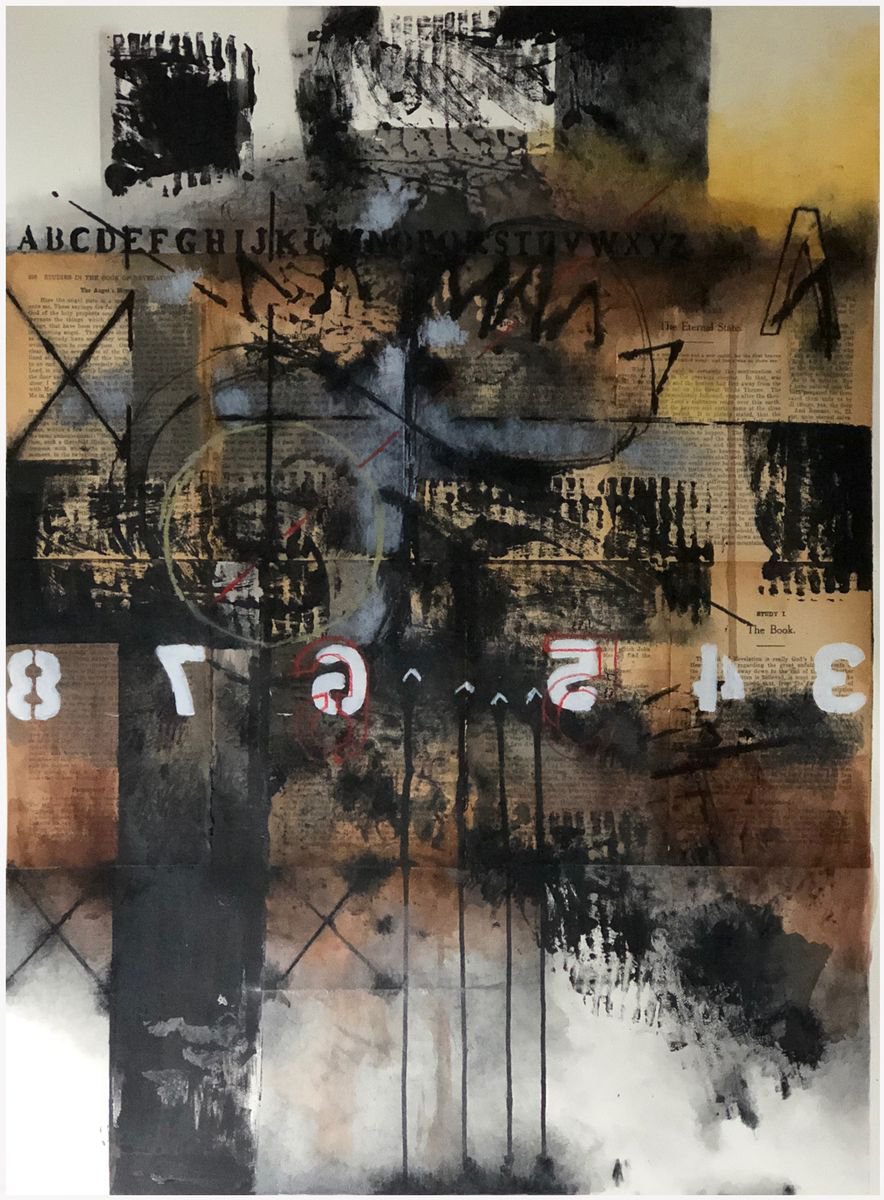 G Kustom Kuhl | Original  Painting | Composition No. 172 [ The Eternal State ] | 56 X 76Cm | Artwork For Sale On Artfinder