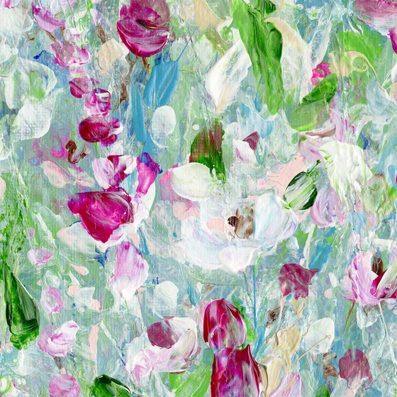 Lost Among The Booms 2 - Floral Painting by Kathy Morton Stanion