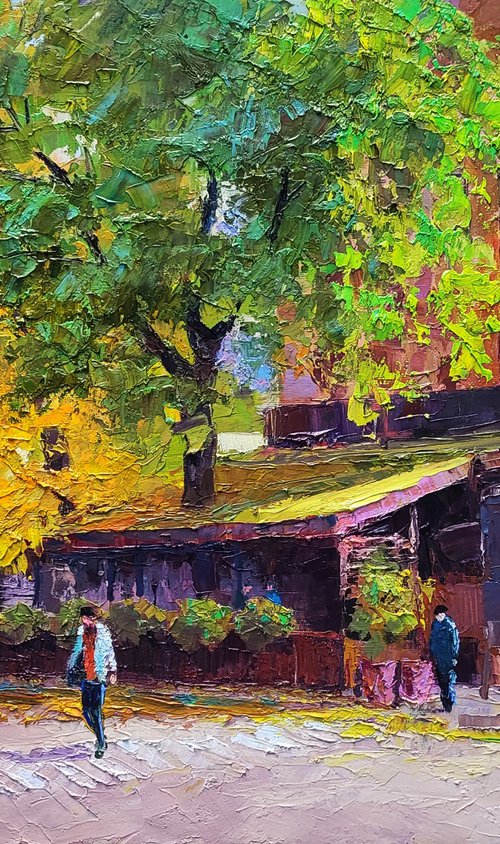 Cafe Wine and Friends by Boris Serdyuk