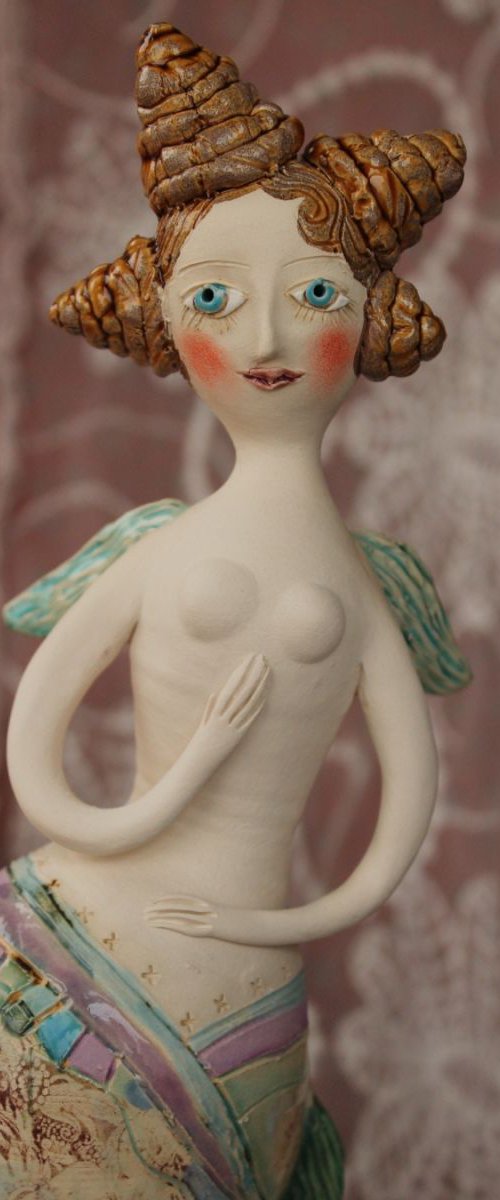 Mermaid, hanging sculpture. by Elya Yalonetski
