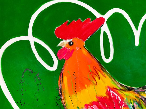 Rooster 140 X 140 CM / 55.11 Х 55.11 INCH