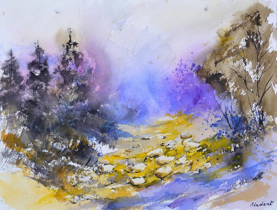 The valley of mists watercolor