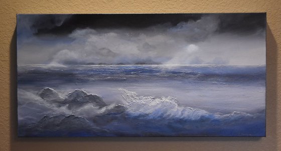 The Sun Will Shine Again Seascapes Ocean paintings Wave paintings Clouds