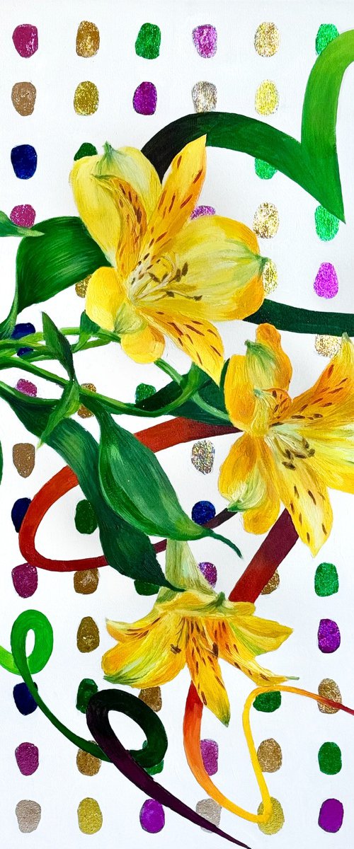 Dancing light on Yellow by Alena Sokolova