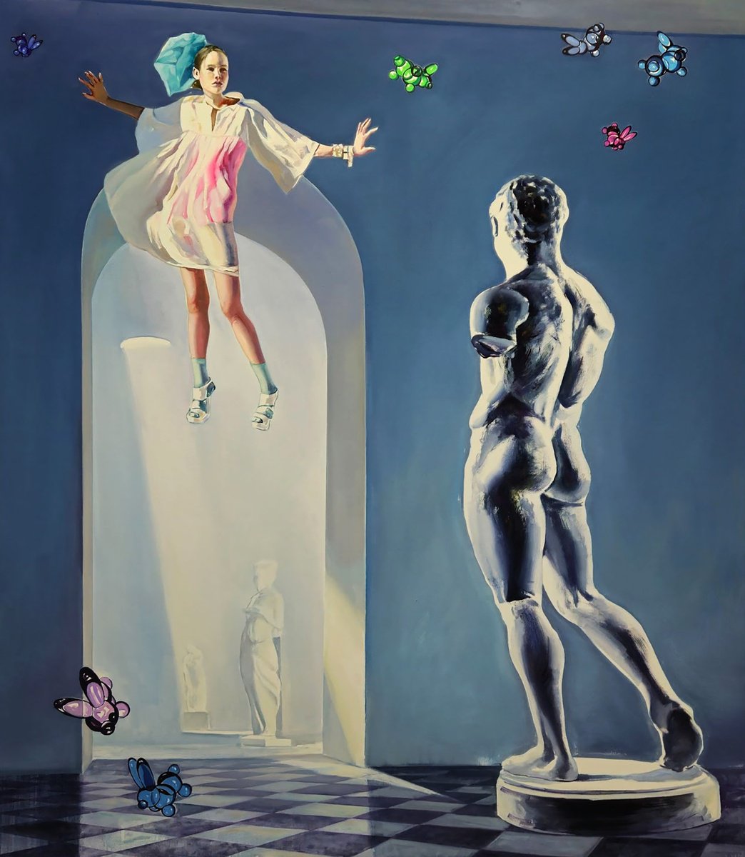 Urban And Pop Oil Painting , Flight Of Meletus By Igor Konovalov, 47 X 55, Artwork For Sale On Artfinder