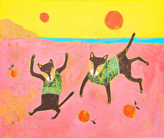 Dance with oranges