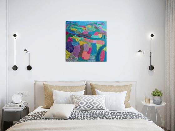 VIEW OVER PATCHWORK FIELDS