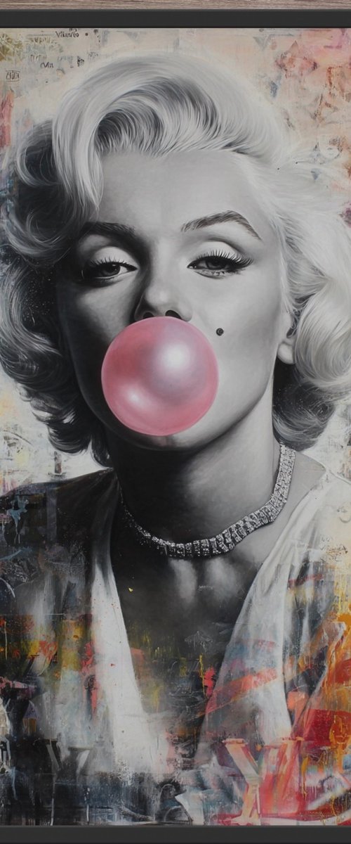 Marilyn Monroe Bubblegum by Yass Paints