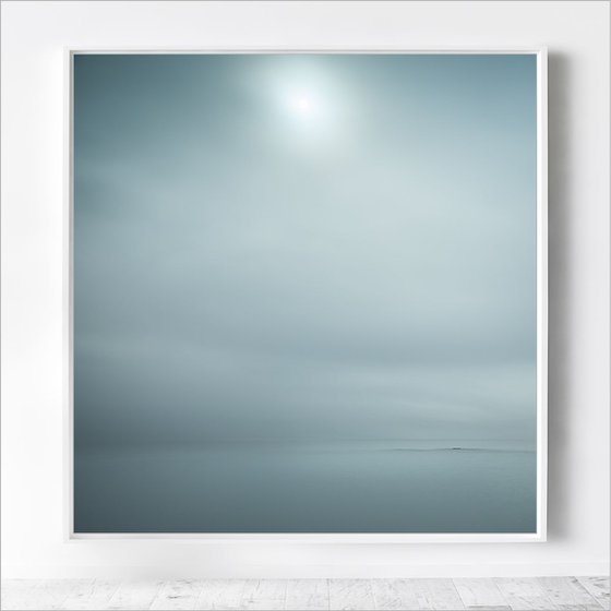 Sea Mist II - Teal abstract seascape