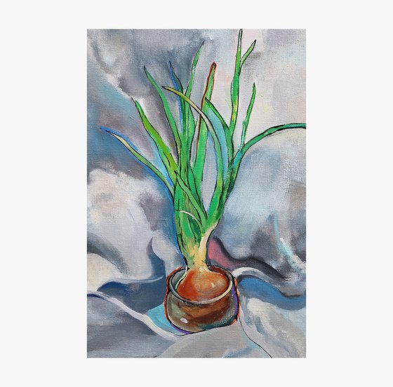 Still life with onion