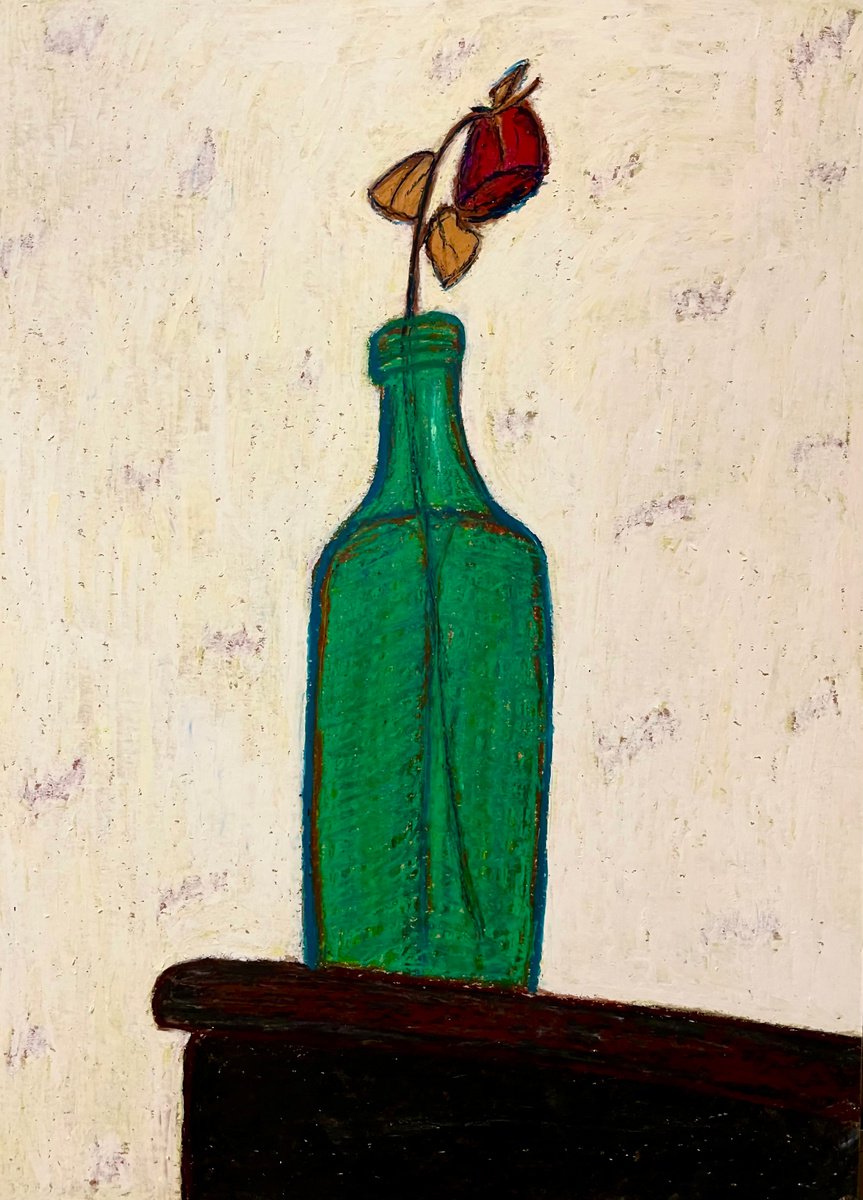 Flower in the bottle by Ann Zhuleva