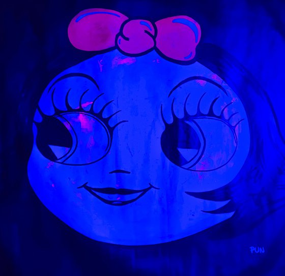 old cartoon girl face