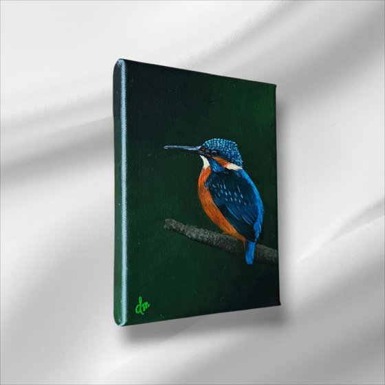 Painting 'Kingfisher's Perch'