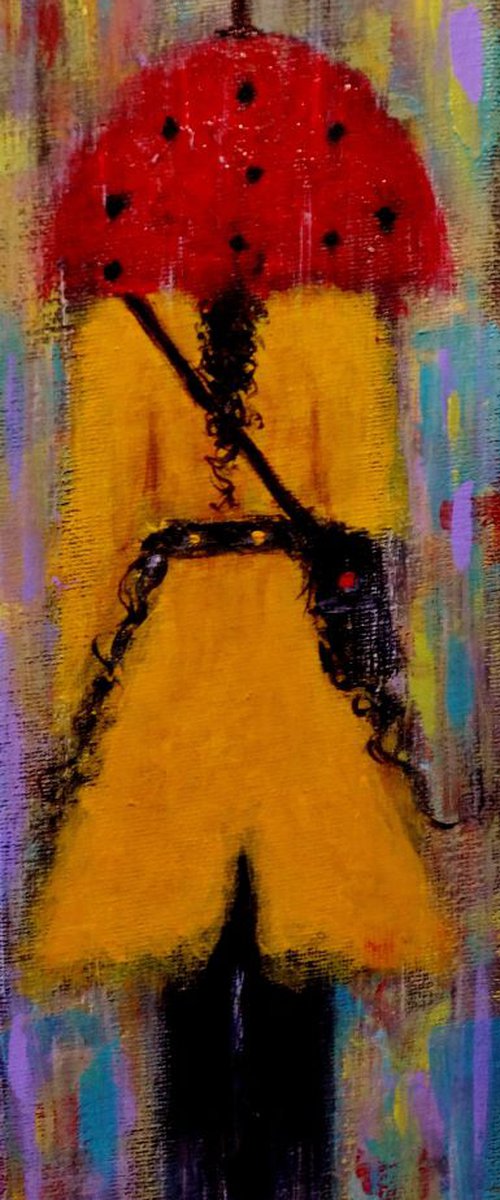 Walking in the rain...(2) by Cristina Mihailescu