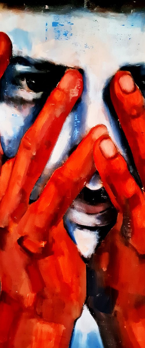 red hands 4-23-25 by Thomas Donaldson