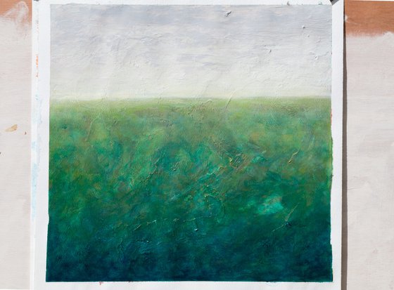 In grey and green