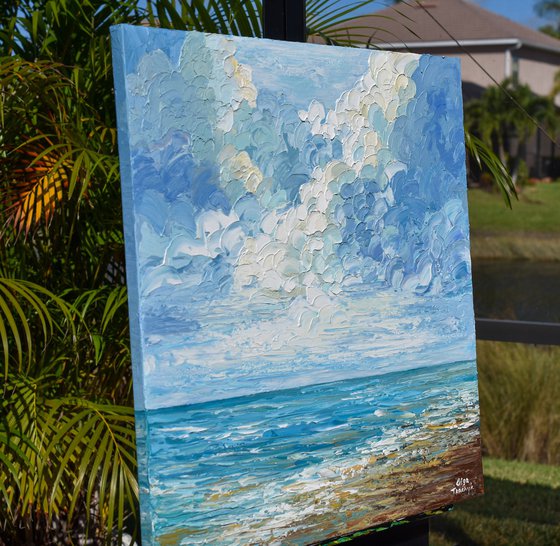 Ocean Clouds - Impressionism Seascape