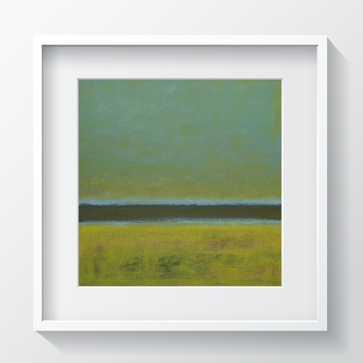 Abstract Giclee Print , Mist On The Hill By Thomas Hjelm, 17 X 17, Artwork For Sale On Artfinder
